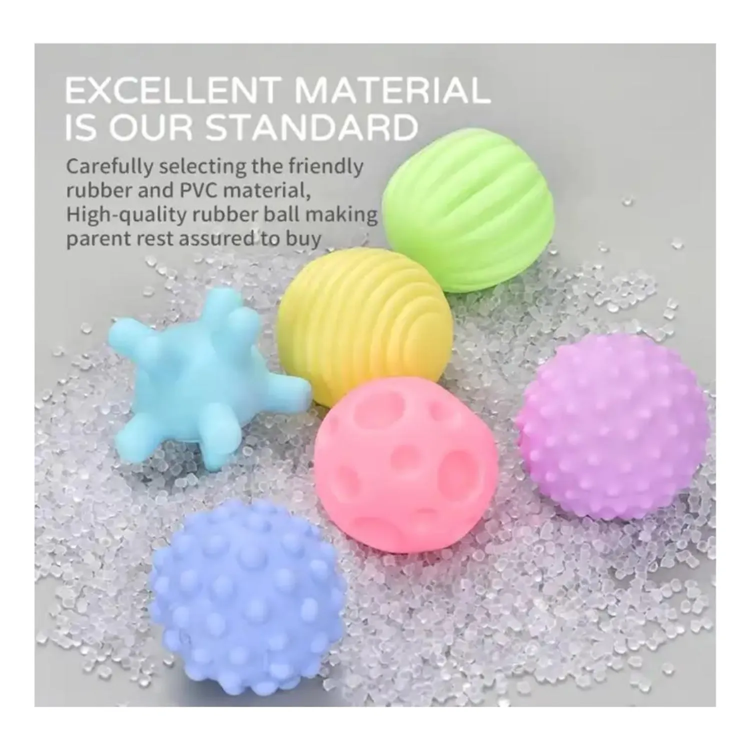 Set 6 Pelotas Sensoriales Para Bebes - Imagen 5