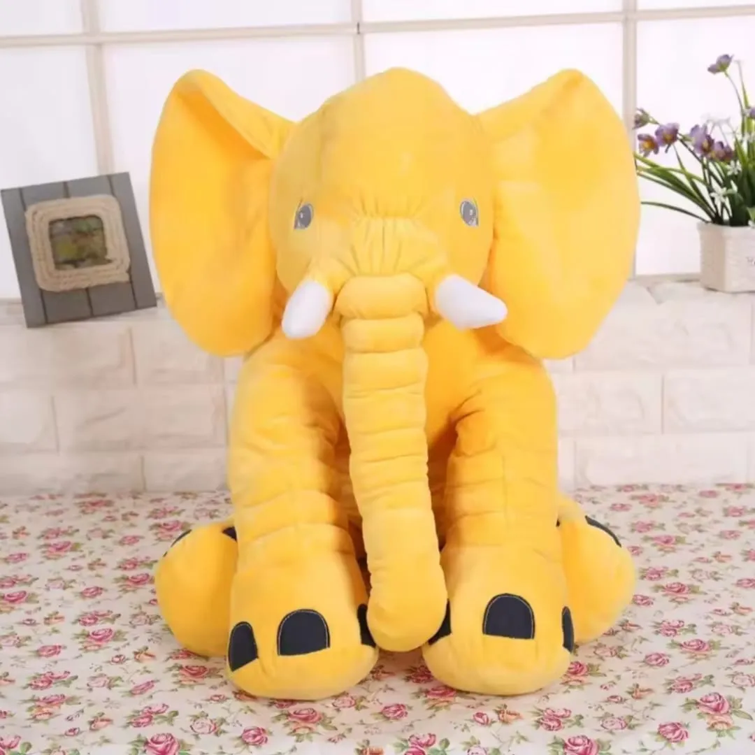 Peluche elefante de apego amarillo