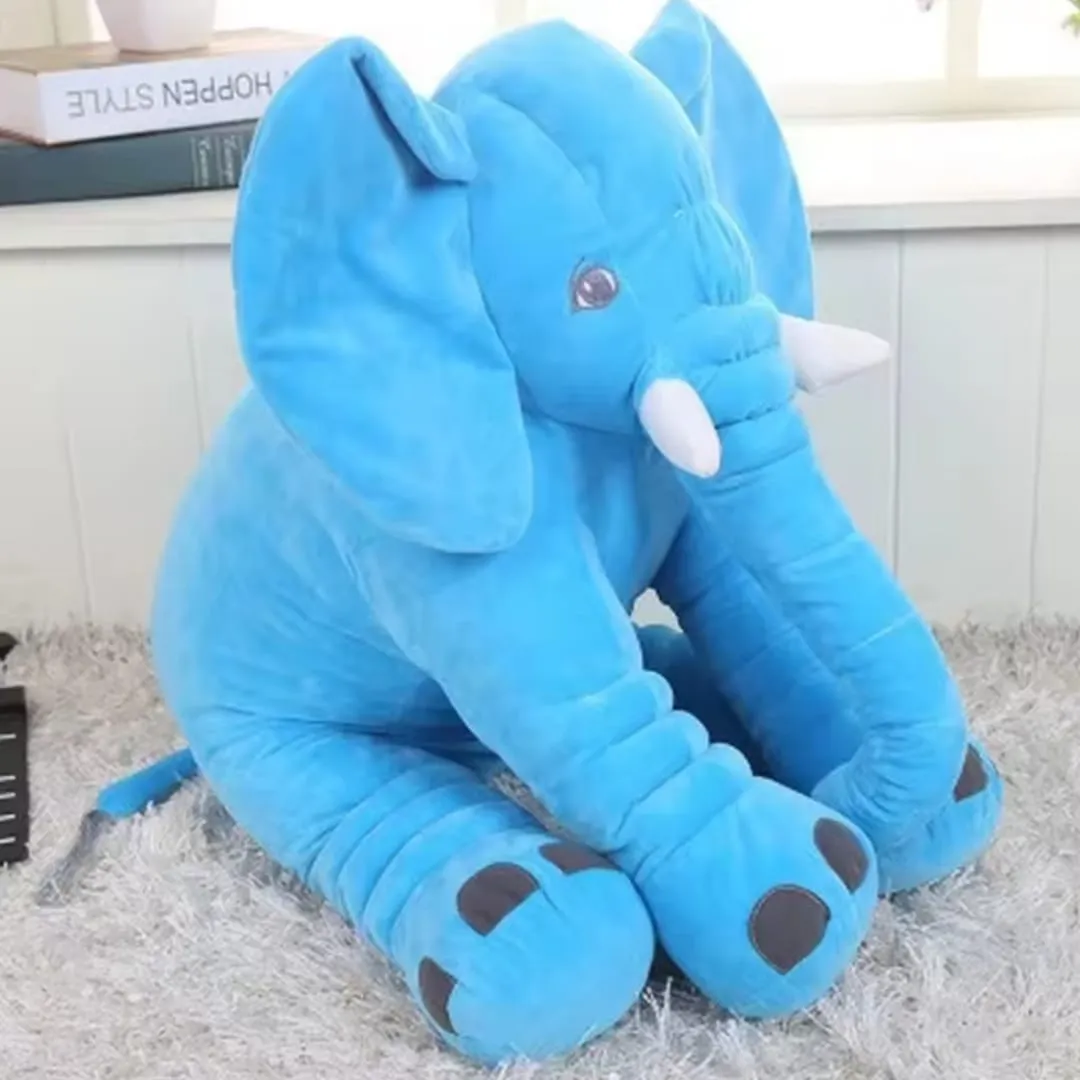 Peluche elefante de apego azul