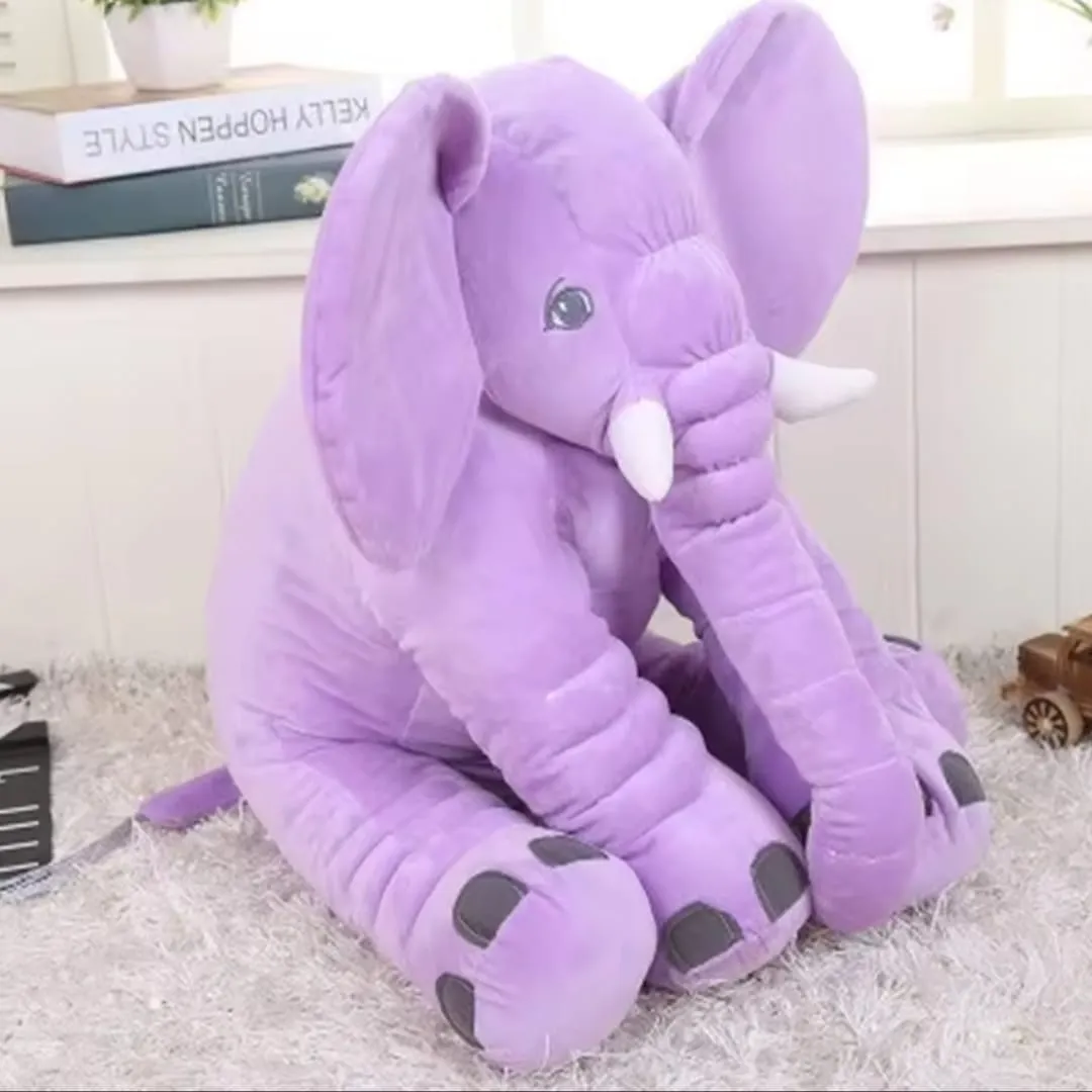 Peluche elefante de apego rosado